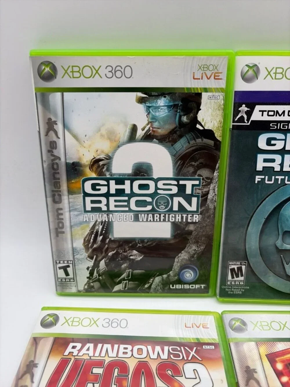 Tom Clancy Xbox 360 Ghost Recon Advanced Warfighter Future Soldier Rainbow 6